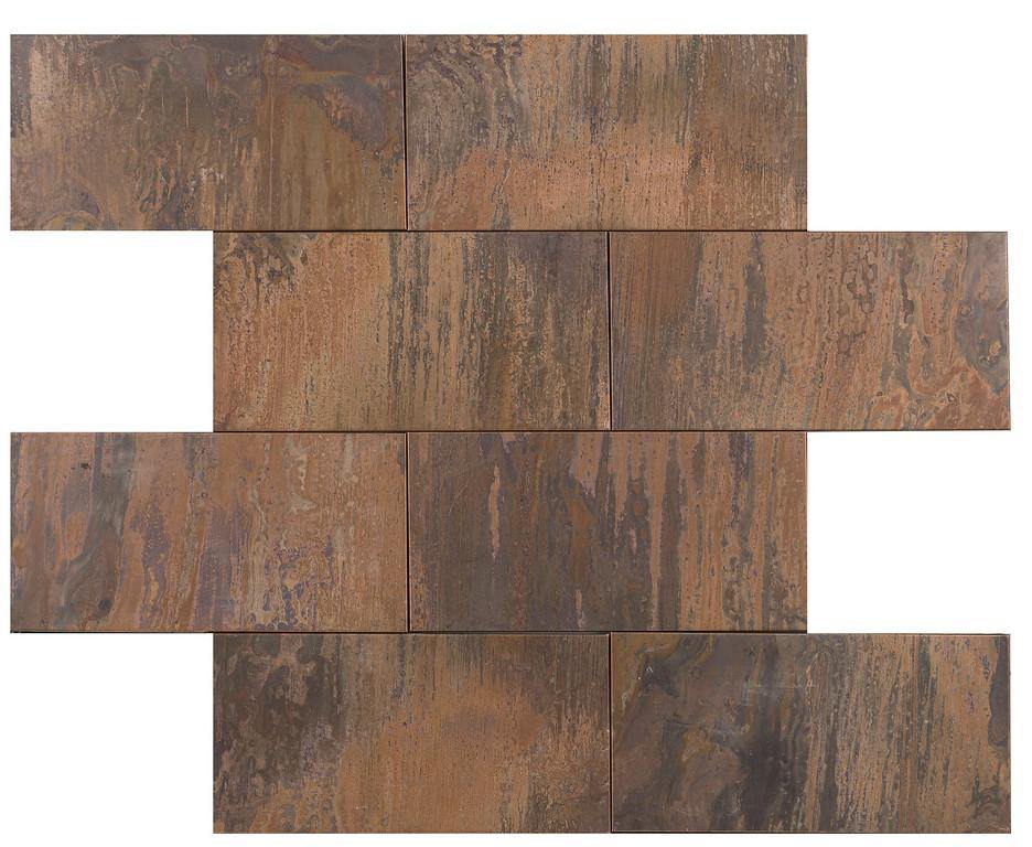 Can a 3x6 accent tile in Antique Copper be used for a backsplash?