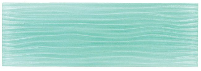 Is the Crystile Wave Series' mint green subway tile made of glass?