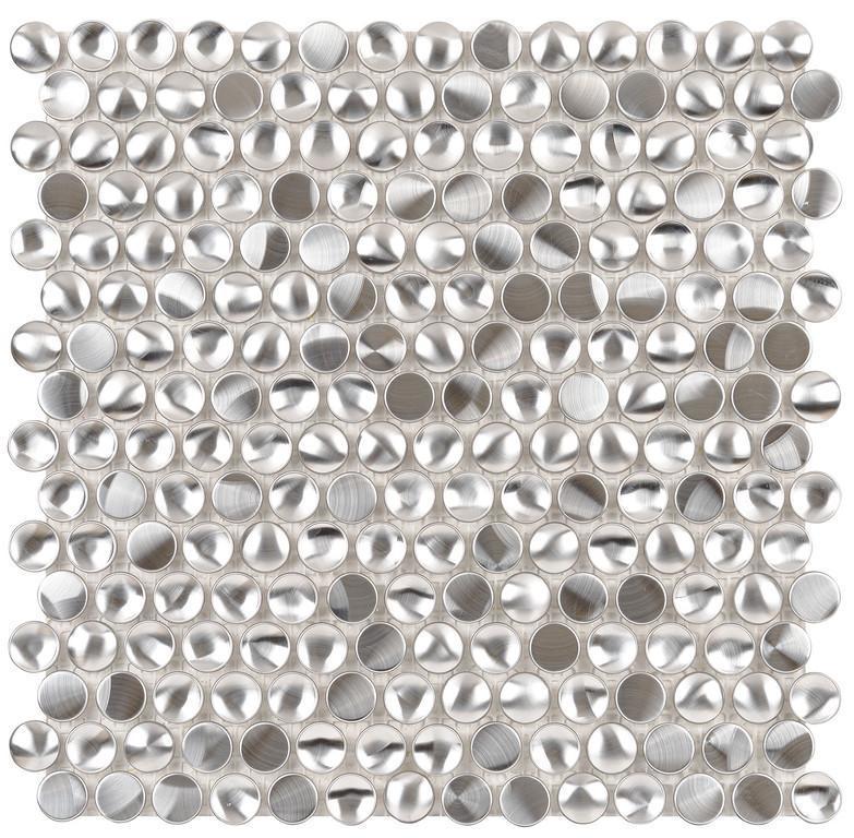 Is the Stainless Steel Mosaic Tile 3D Dime 411-026 suitable for shower floors?