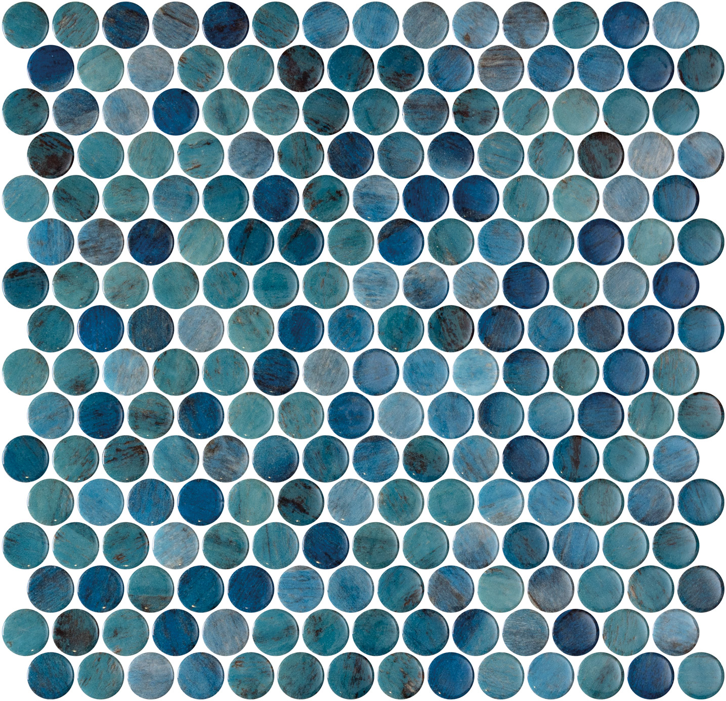 Can these blue penny tiles be used on shower walls?