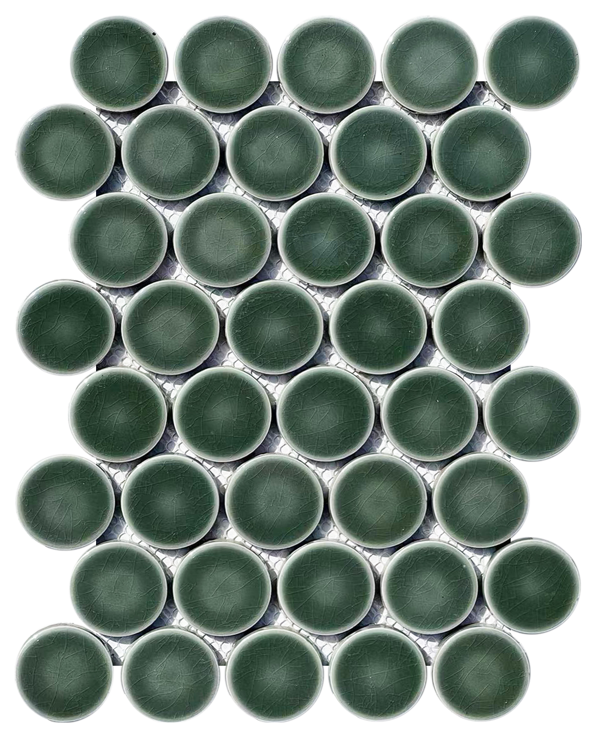 What color is the Soci Penny Round Sage tile?